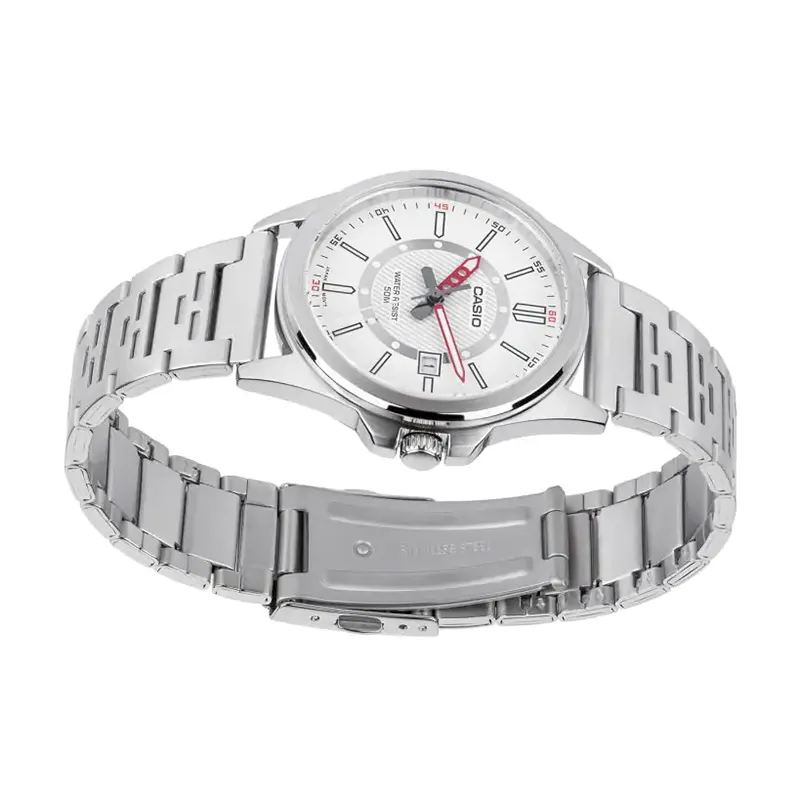 Casio White Classic Dial Men's Watch-  MTP-E700D-7EVDF